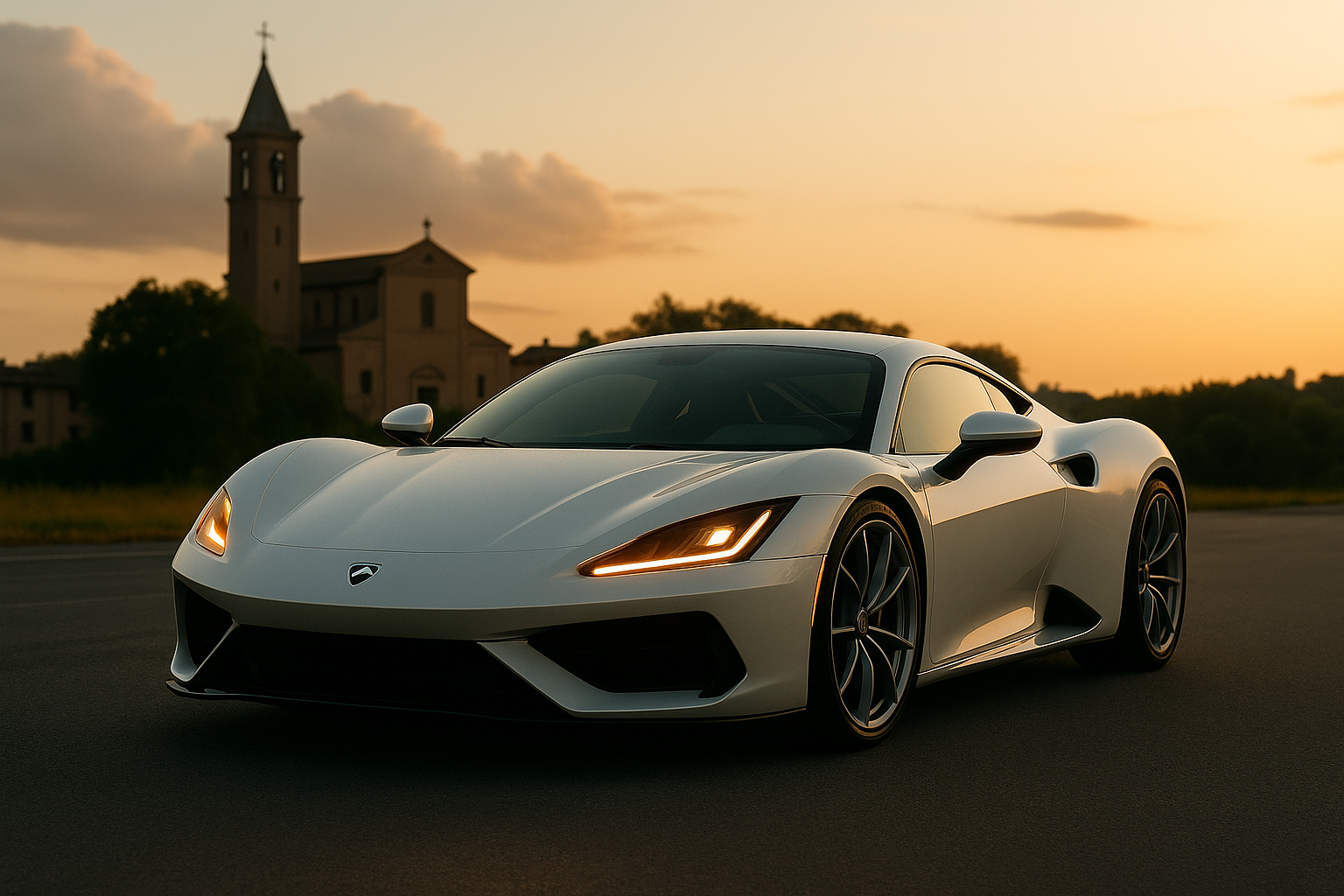 super car in motion